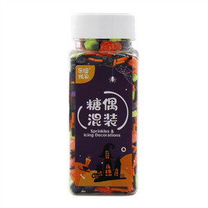乐焙炫彩袋装标准彩针磨砂-多彩糕点装饰用糖果