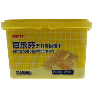 百乐芬芝士味苏打夹心饼干