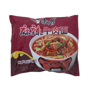 康师傅麻辣牛肉面