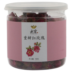 云雾重瓣红玫瑰花茶50克
