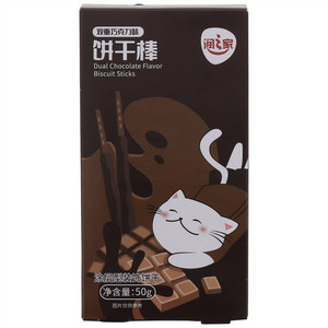 润之家双重巧克力味饼干棒