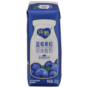 蒙牛纯甄蓝莓果粒风味酸奶