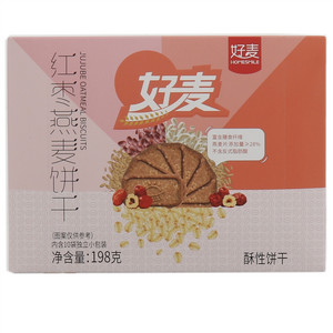 好麦红枣燕麦酥性饼干