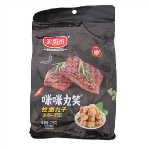 笑微微咪咪丸笑黑椒牛排味拉面丸子
