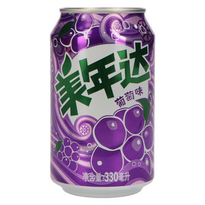 美年达葡萄味果味型汽水