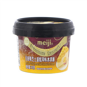 明治百香果芝士蛋糕风味冰淇淋