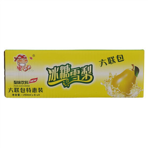 荣氏爱泡泡冰糖雪梨梨味饮料（六联包）