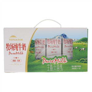 TERUN天润牧场纯牛奶（全脂灭菌乳）