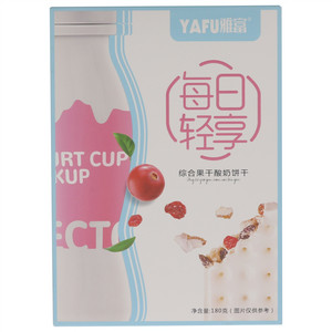 雅富每日轻享综合果干酸奶饼干