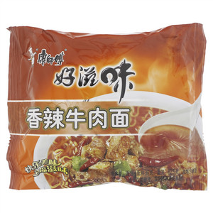 康师傅好滋味香辣牛肉面