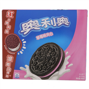 奥利奥草莓味夹心饼干