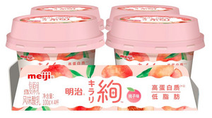 meiji明治绚桃子味风味酸乳