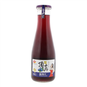顶真蓝莓汁（大口瓶标签）