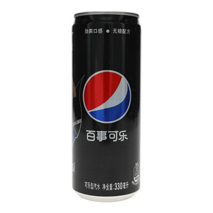 330mL百事可乐无糖可乐型汽水 SLEEK CAN