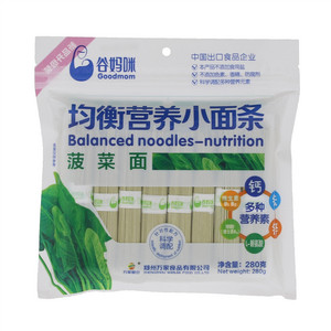 谷妈咪均衡营养小面条菠菜面（挂面）