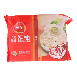 三全上海风味菜肉大馅馄饨