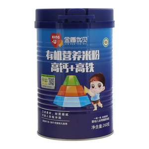 金盾优贝高钙+高铁有机营养米粉
