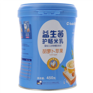 聪贝乐胡萝卜苹果益生菌护畅米乳