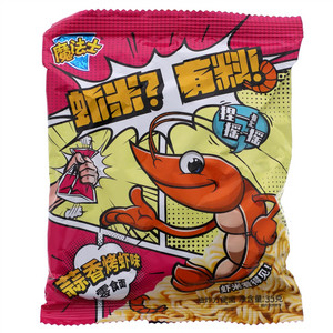 魔法士虾米有料蒜香烤虾味零食面