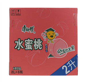 康师傅水蜜桃水果饮品2L×6瓶