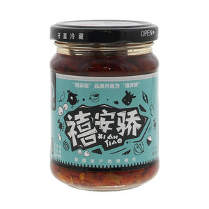 禧安骄雪莲蘑菇辣椒丝（即食类半固态复合调味料）