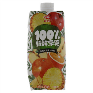 荣氏100%新鲜享受香橙·菠萝·苹果复合果汁
