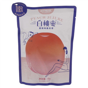 三只松鼠白桃枣蜜桃味蜜桃味脆冬枣