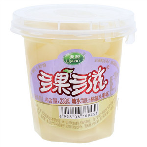 栗源多果多滋糖水型白桃罐头果杯