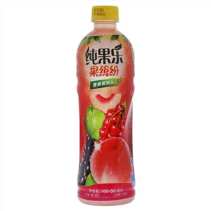 纯果乐果缤纷蜜桃樱桃味复合果汁饮料500毫升