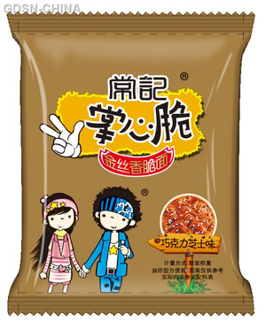 常記掌心脆巧克力芝士味金丝香脆面