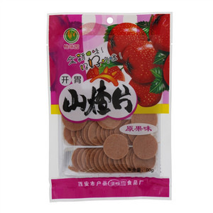 怡味园开胃山楂片原果味（干片）90g