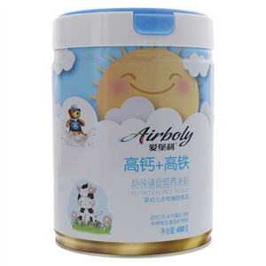 爱堡利高钙+高铁营养米粉