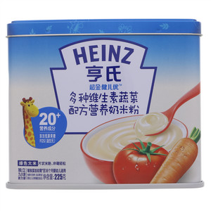 HEINZ亨氏超金健儿优多种维生素蔬菜配方营养奶米粉