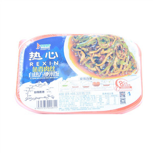 得益绿色鱼香肉丝自热方便米饭