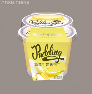 摩咔金香蕉牛奶味布丁125g