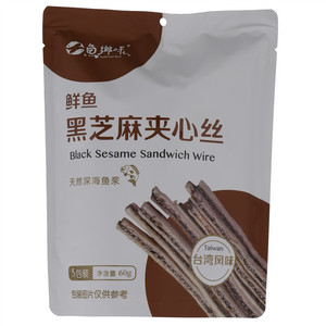 鱼乡味鲜鱼黑芝麻夹心丝