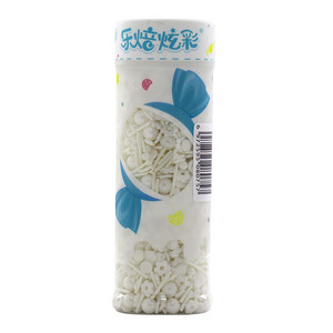 乐焙炫彩瓶装混装糖针（白色）糕点装饰用糖果