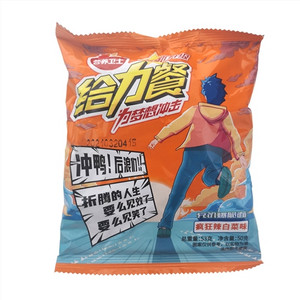给力餐疯狂辣白菜味爆脆面