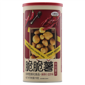 三辉麦风麻辣小龙虾味脆脆薯烘焙薯片