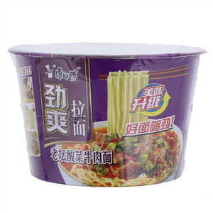 康師傅劲爽拉面老坛酸菜牛肉面