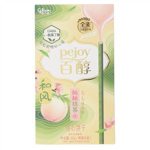 Glico格力高pejoy百醇和风桃桃抹茶味注心饼干