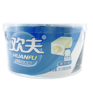 欢夫酸奶味夹心口香糖