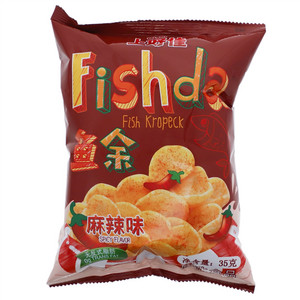 上好佳麻辣味鱼余膨化食品