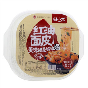 田小花红油面皮