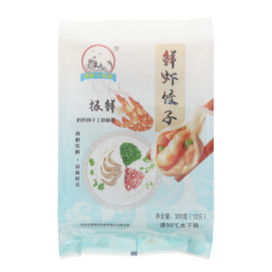 渔鳌八条船极鲜鲜虾饺子
