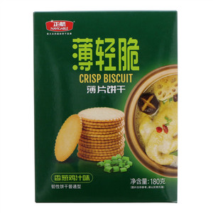 正航香葱鸡汁味薄轻脆薄片饼干