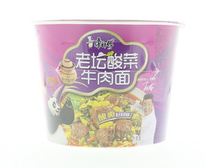 康师傅酸菜牛肉面桶装