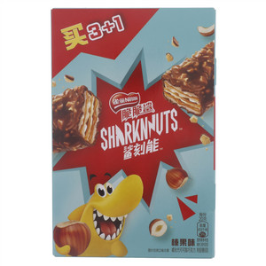 雀巢Nestle脆脆鲨SHNRKNNVTS/鲨刻能榛果味威化代可可脂巧克力