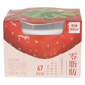 乐纯三三三倍草莓蔓越莓奇亚籽味希腊式风味发酵乳
