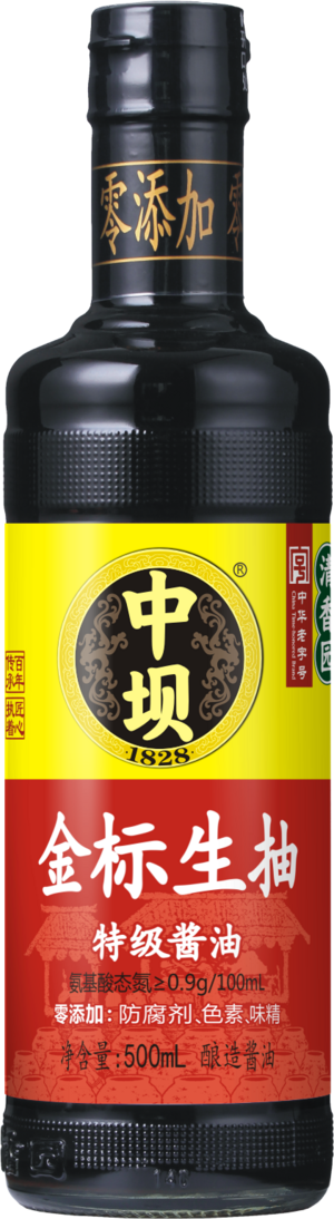 中坝口蘑酱油银标生抽